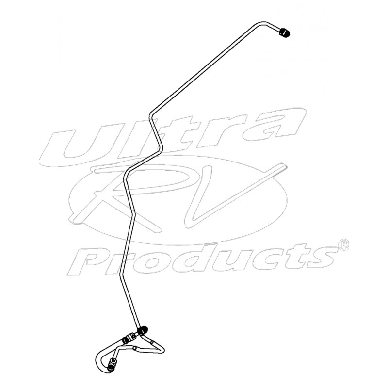 W8006744 Hose Asm Rear Brake Combination Valve (Master Cyl to ABS